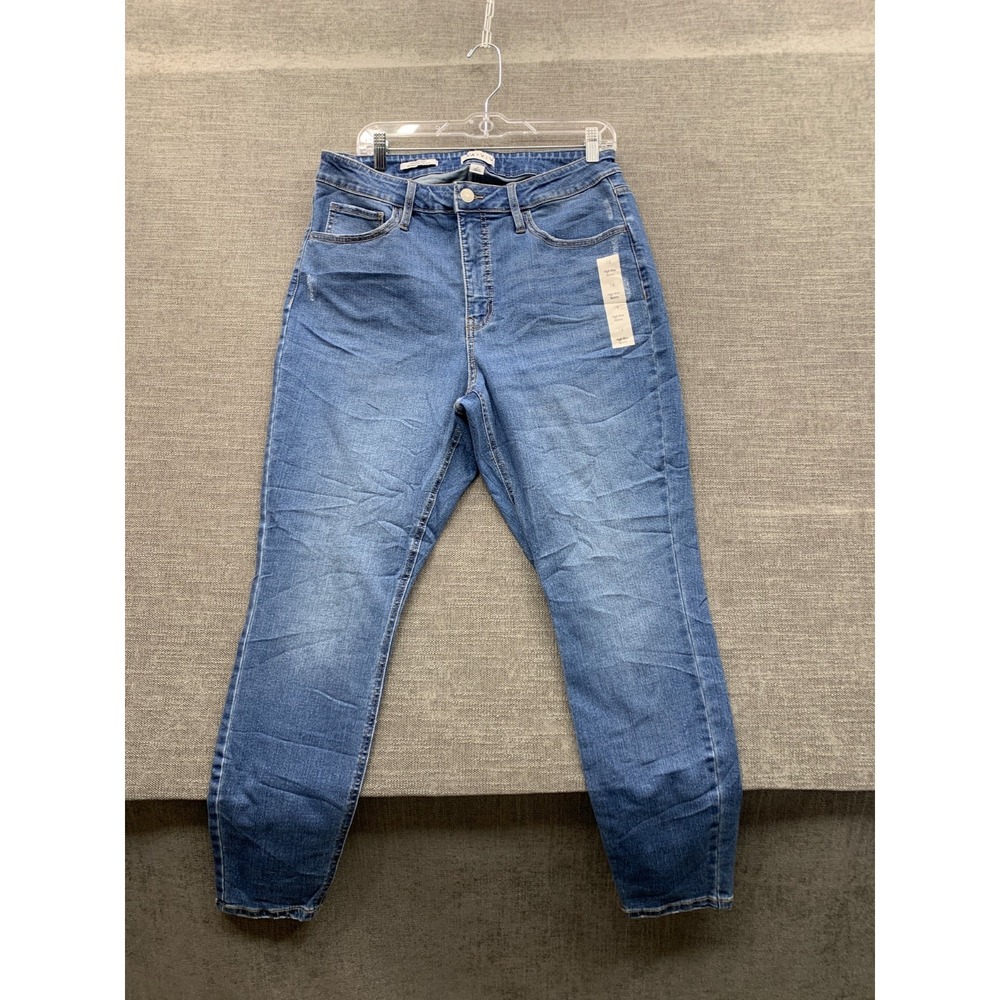 Ava & Viv High Rise Skinny Jeans Womens 16 Blue Denim Medium Wash Everyday Wear